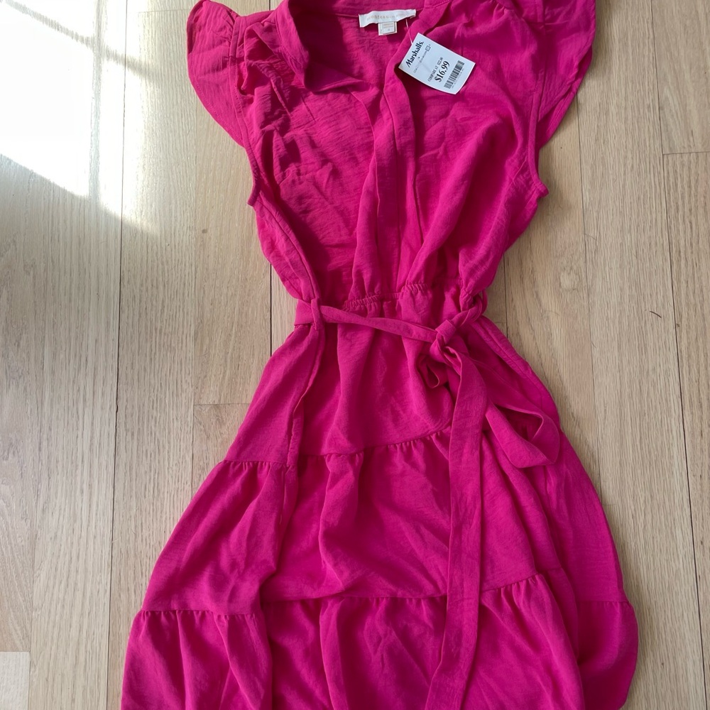 Vibrant Pink Sleeveless Dress